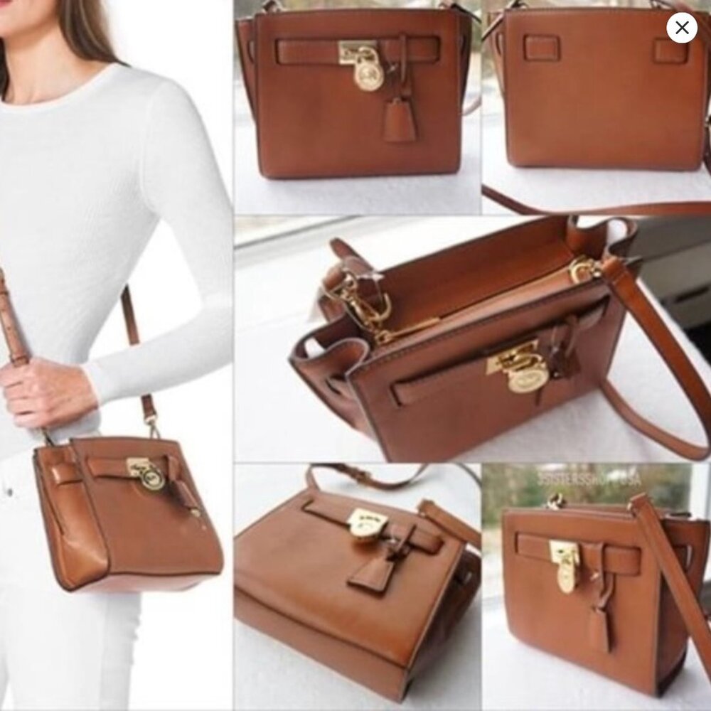 Michael‎ Kors | Hamilton Traveler Luggage Messenger Leather Crossbody Handbag - Picture 16 of 16